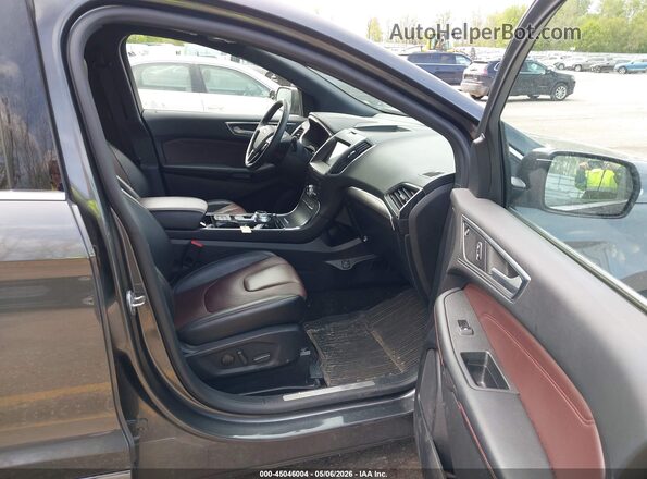 2FMPK4K90LBB58834 2020 FORD EDGE Maroon წინა სალონის ხედი