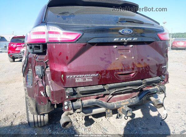 2FMPK4K90MBA40929 2021 FORD EDGE Burgundy Front view