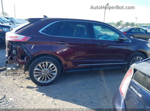 2FMPK4K90MBA40929 2021 FORD EDGE Burgundy Rear interior view