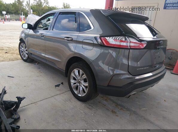 2FMPK4K90PBA19812 2023 FORD EDGE Gray Rear left