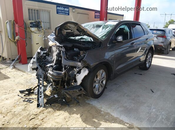 2FMPK4K90PBA19812 2023 FORD EDGE Gray Front left
