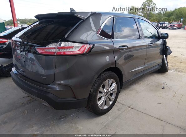 2FMPK4K90PBA19812 2023 FORD EDGE Gray Rear right