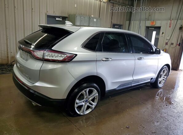 2FMPK4K91HBB90313 2017 FORD EDGE Silver Задня права чверть