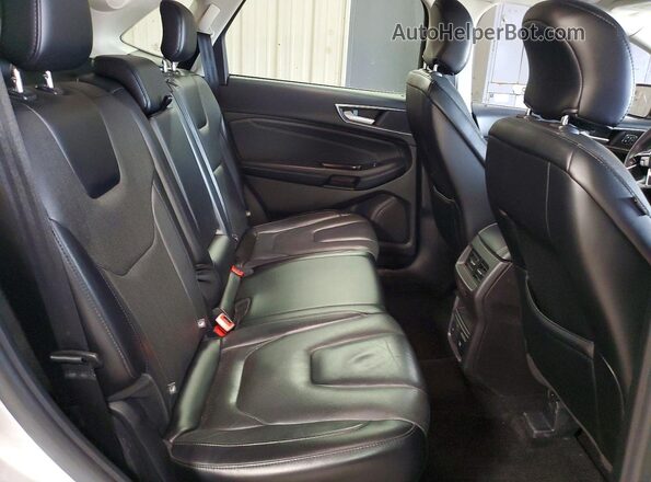 2FMPK4K91HBB90313 2017 FORD EDGE Silver Вид задніх сидінь