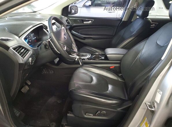 2FMPK4K91HBB90313 2017 FORD EDGE Silver Вид салону спереду