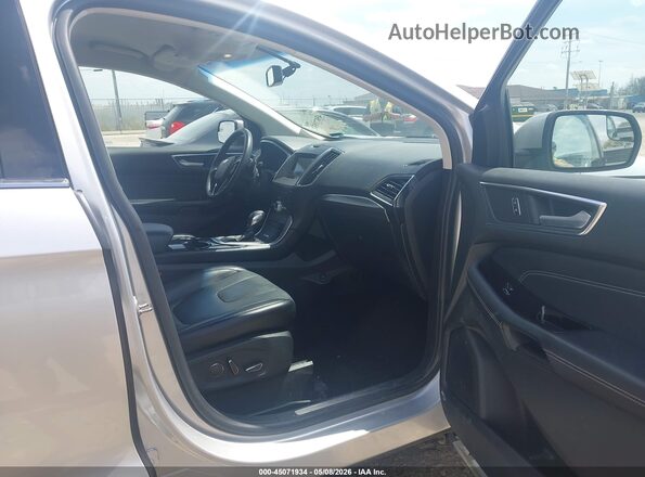 2FMPK4K91JBB74859 2018 FORD EDGE Silver წინა სალონის ხედი