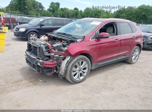 2FMPK4K91KBB23606 2019 FORD EDGE Red 