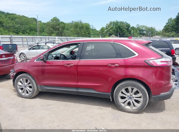 2FMPK4K91KBB23606 2019 FORD EDGE Red 