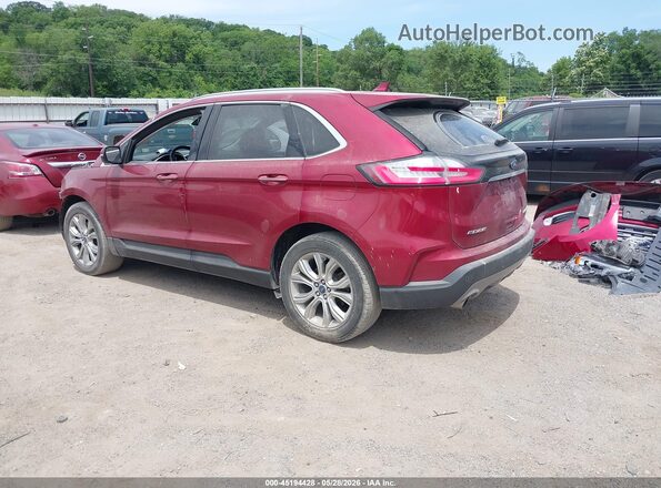 2FMPK4K91KBB23606 2019 FORD EDGE Red 