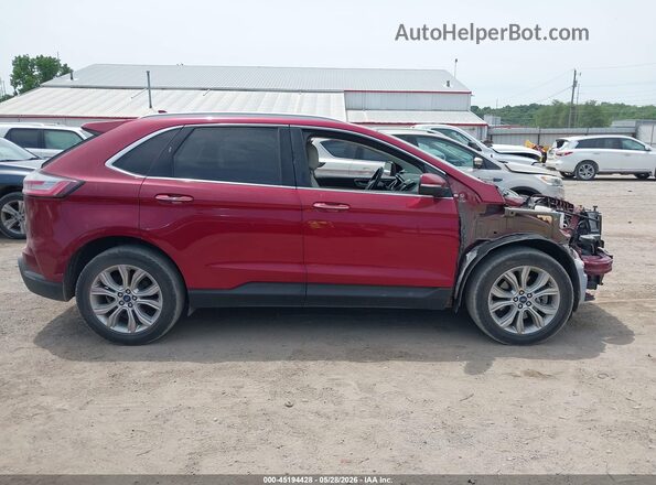 2FMPK4K91KBB23606 2019 FORD EDGE Red 