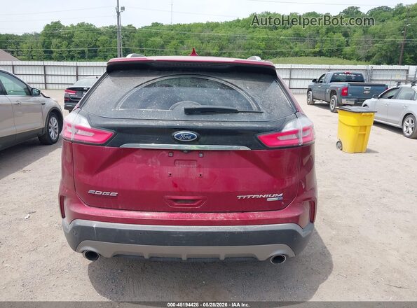2FMPK4K91KBB23606 2019 FORD EDGE Red 
