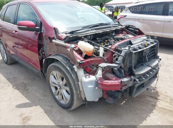 2FMPK4K91KBB23606 2019 FORD EDGE Red 