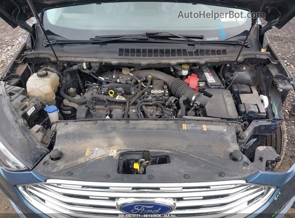 2FMPK4K91KBB39806 2019 FORD EDGE Blue Widok z tyłu