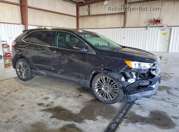 2FMPK4K91KBB53334 2019 FORD EDGE Black Передня права чверть