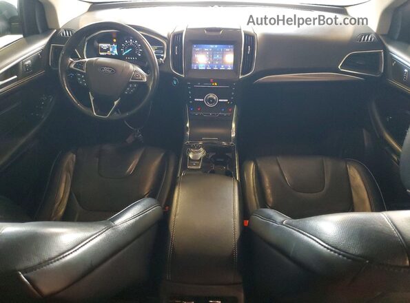 2FMPK4K91KBB53334 2019 FORD EDGE Black Вид панелі приладів