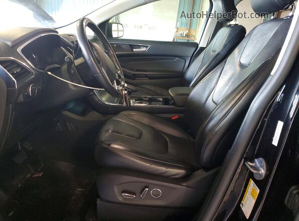 2FMPK4K91KBB53334 2019 FORD EDGE Black Вид салону спереду