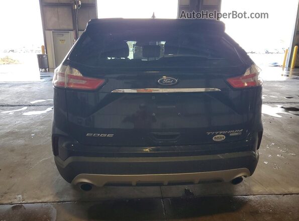 2FMPK4K91KBB53334 2019 FORD EDGE Black Вид ззаду