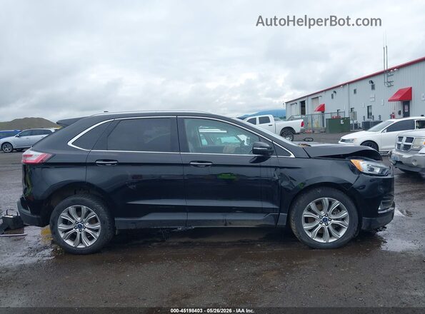 2FMPK4K91KBC10681 2019 FORD EDGE Черный Вид задней части салона