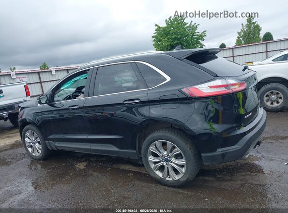 2FMPK4K91KBC10681 2019 FORD EDGE Черный Панорамный вид салона 360°