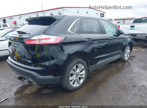 2FMPK4K91KBC10681 2019 FORD EDGE Черный Задняя правая четверть