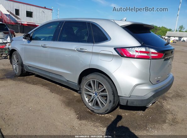 2FMPK4K91KBC31174 2019 FORD EDGE Silver Задня ліва чверть