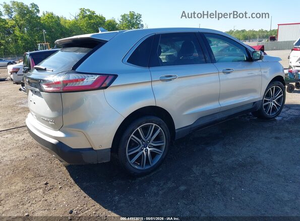 2FMPK4K91KBC31174 2019 FORD EDGE Silver Задня права чверть
