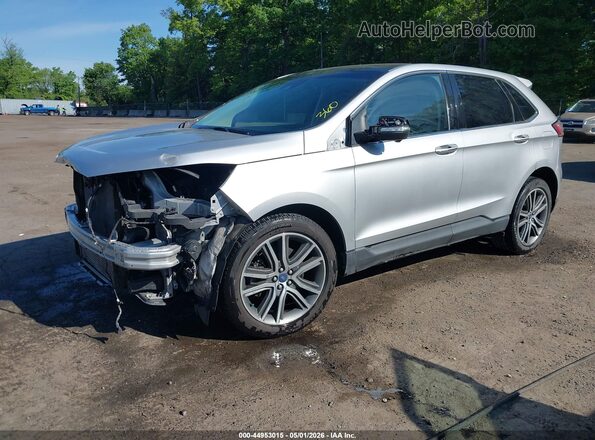2FMPK4K91KBC31174 2019 FORD EDGE Silver Передня ліва чверть