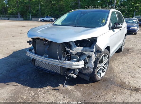 2FMPK4K91KBC31174 2019 FORD EDGE Silver Вид спереду