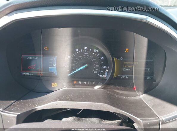 2FMPK4K91KBC31174 2019 FORD EDGE Silver Вид задніх сидінь