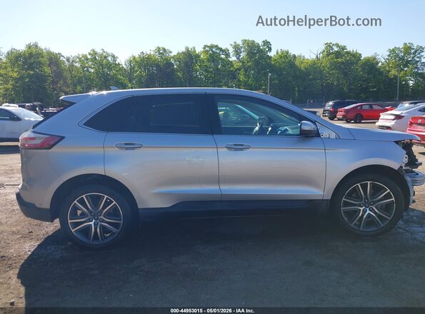 2FMPK4K91KBC31174 2019 FORD EDGE Silver Вид задньої частини салону