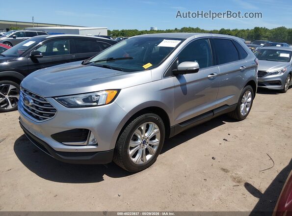 2FMPK4K91MBA16929 2021 FORD EDGE Silver Przód lewy