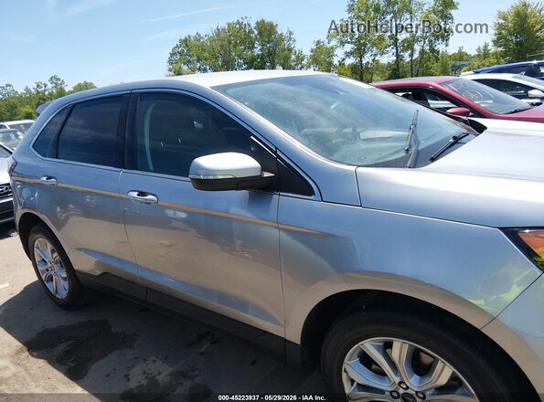 2FMPK4K91MBA16929 2021 FORD EDGE Silver Widok wnętrza z tyłu