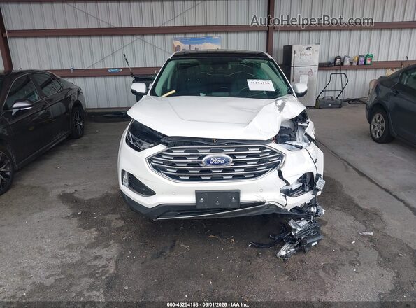 2FMPK4K91RBA86809 2024 FORD EDGE White Instrument cluster view