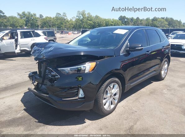2FMPK4K93PBA58233 2023 FORD EDGE Black წინა მარცხენა ხედი სამი მეოთხედიდან