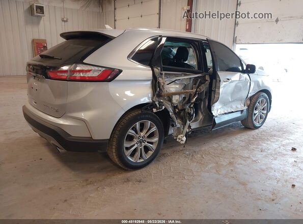 2FMPK4K94KBC71376 2019 FORD EDGE Серебряный Задняя правая четверть