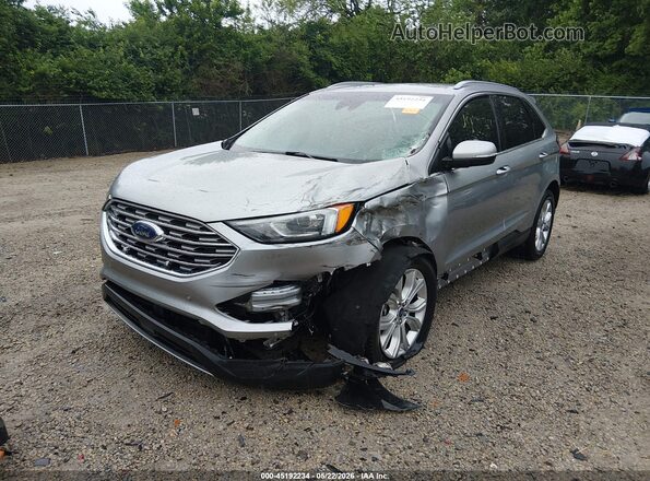 2FMPK4K94LBA08967 2020 FORD EDGE Silver Առջևի ձախ երեք քառորդ տեսարան