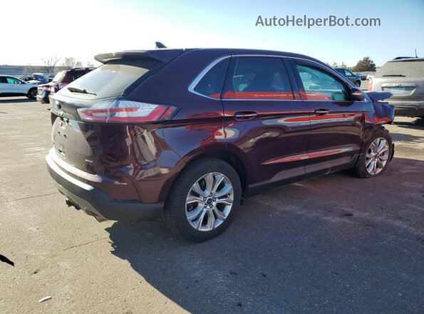 2FMPK4K94MBA26922 2021 FORD EDGE Maroon Tył prawy