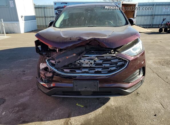 2FMPK4K94MBA26922 2021 FORD EDGE Maroon Widok z przodu