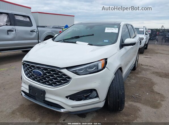 2FMPK4K95RBB05085 2024 FORD EDGE Белый Передняя левая четверть