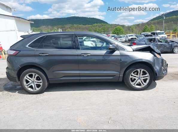 2FMPK4K96GBC64467 2016 FORD EDGE Gray უკანა სალონის ხედი