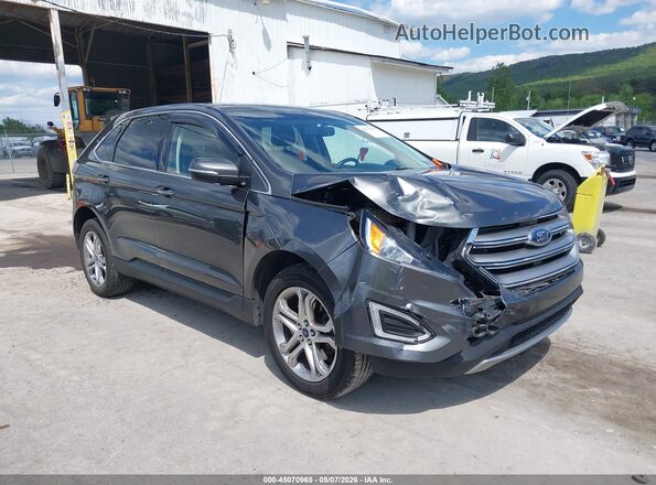 2FMPK4K96GBC64467 2016 FORD EDGE Gray წინა ხედი