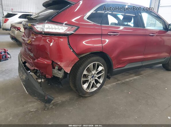 2FMPK4K96HBB43388 2017 FORD EDGE Red Вид спереду