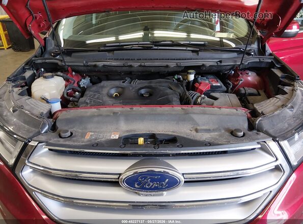 2FMPK4K96HBB43388 2017 FORD EDGE Red Вид ззаду