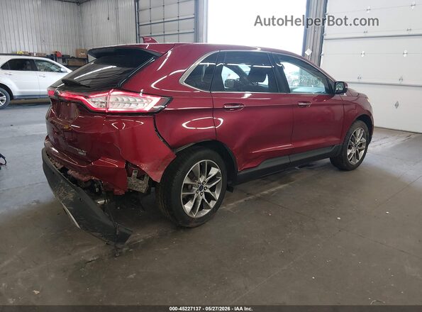 2FMPK4K96HBB43388 2017 FORD EDGE Red Задня права чверть
