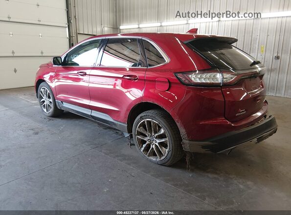 2FMPK4K96HBB43388 2017 FORD EDGE Red Задня ліва чверть