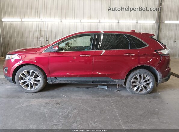 2FMPK4K96HBB43388 2017 FORD EDGE Red 