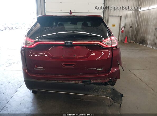 2FMPK4K96HBB43388 2017 FORD EDGE Red 