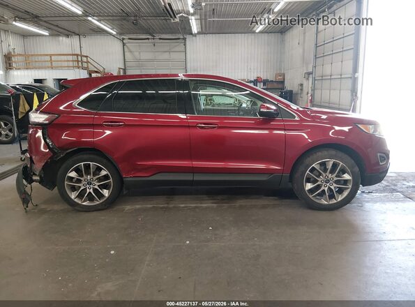 2FMPK4K96HBB43388 2017 FORD EDGE Red Панорамний вид салону 360°