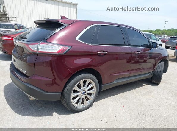 2FMPK4K96JBB18254 2018 FORD EDGE Red უკანა მარჯვენა