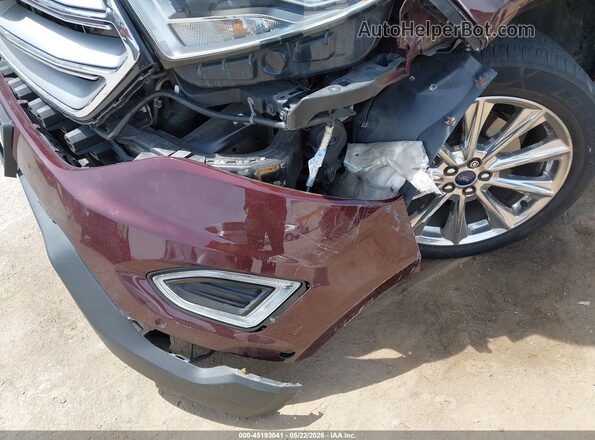 2FMPK4K96JBB18254 2018 FORD EDGE Red წინა ხედი